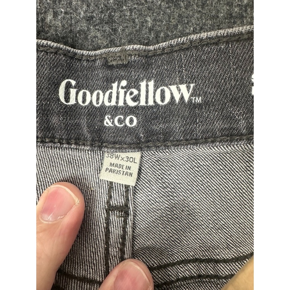 Goodfellow & Co Black Straight Recto Jeans Stretch Denim Mens Size 38 x 30 - Picture 7 of 8